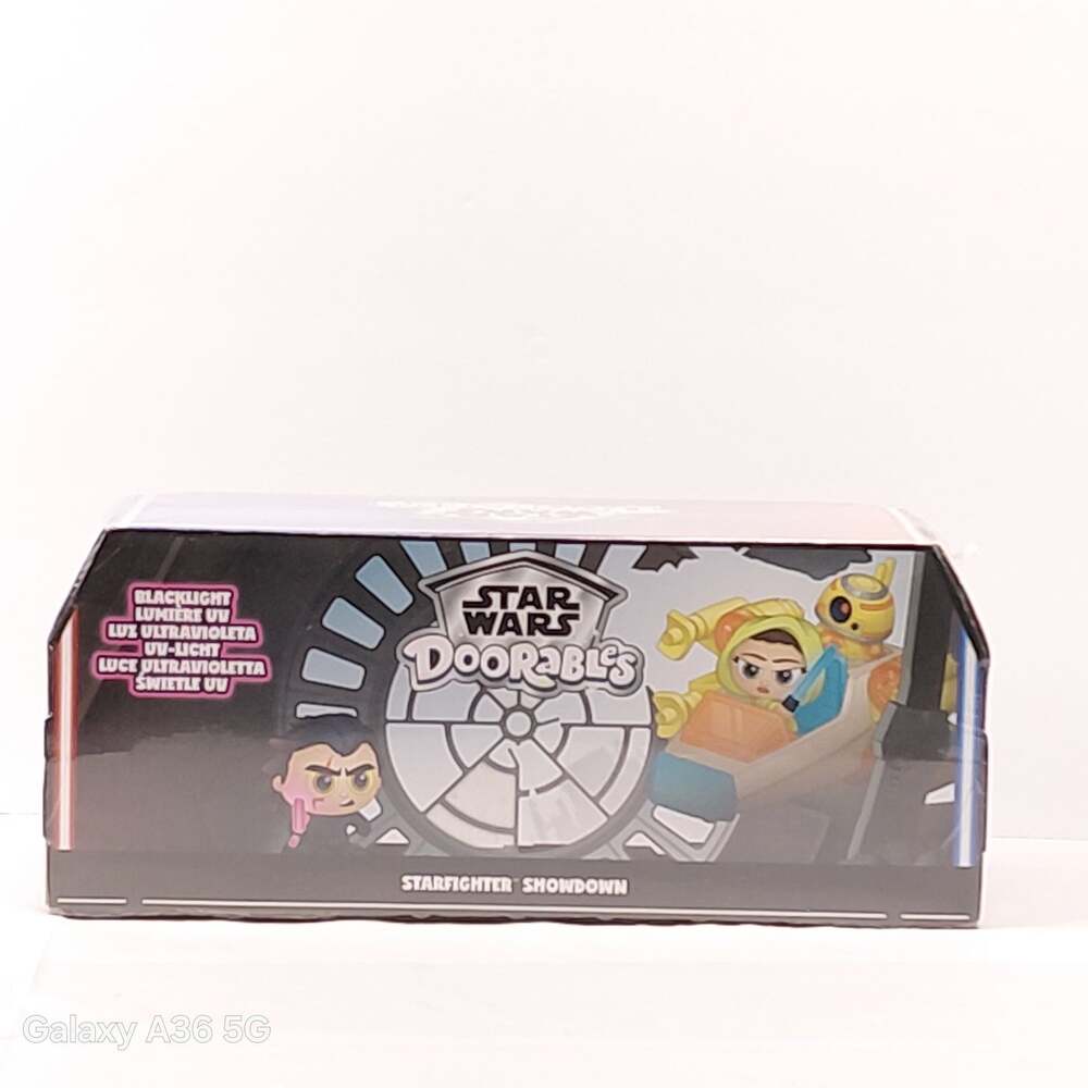 Star Wars Doorables Starfighter Showdown Blacklight Set Rey Kylo Ren NIB New